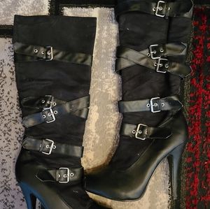 Knee High Pirate Gangster boots